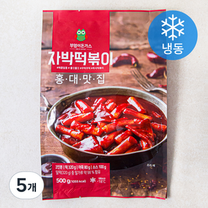 부엉이돈가스 자박떡볶이 (냉동), 500g, 5개