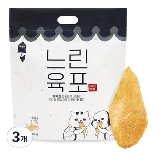 페슬러 반려동물 느린육포 간식, 닭가슴살맛, 200g, 3개