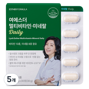 에스더포뮬러 여에스더 멀티비타민 미네랄 Daily 30g, 30정, 5개