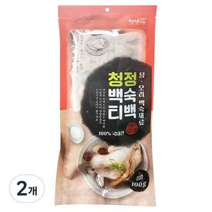 조은약초 청정 백숙 티백, 100g, 2개