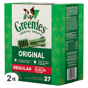 그리니즈 강아지 레귤러 덴탈껌, 오리지널, 765g, 2개