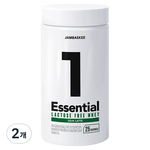 잠백이 에센셜 락토프리 웨이프로틴 파우더 쑥라떼맛, 750g, 2개