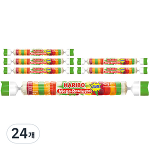 하리보 메가룰렛 사우어 젤리, 45g, 24개