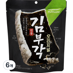 풀무원 전통 김부각 오리지널, 50g, 6개