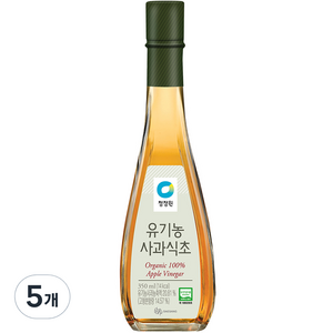 청정원 사과식초, 350ml, 5개