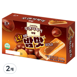 해태제과 후렌치파이 단밤, 192g, 2개