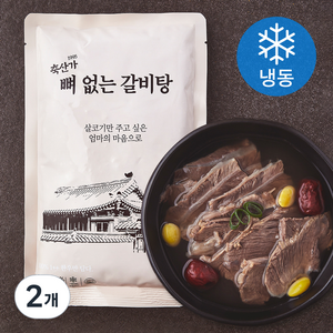 축산가 1++ 한우 뼈없는 갈비탕 1~2인분 (냉동), 600g, 2개