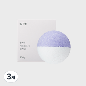 동구밭 올바른 거품입욕제 라벤더, 130g, 3개