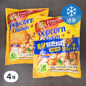 마니커에프앤지 통살팝콘치킨 (냉동), 500g, 4개