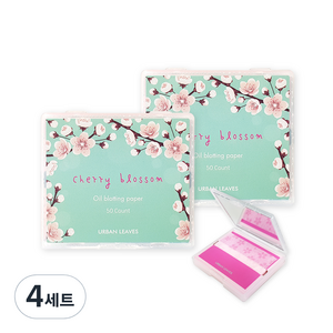 어반리브즈 벚꽃 기름종이 50p + 거울 케이스, 4세트