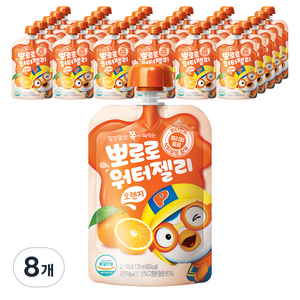 팔도 뽀로로 워터젤리 오렌지, 120ml, 80개