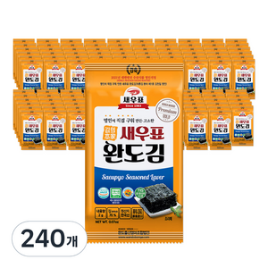 새우표 완도 도시락김, 2g, 240개