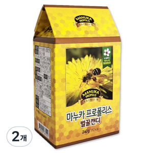 마누카 프로폴리스 벌꿀캔디, 240g, 2개