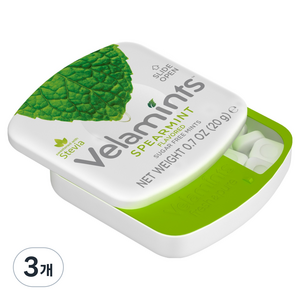 벨라민츠 프레쉬 퓨어 무설탕 스피어민트 캔디, 20g, 3개