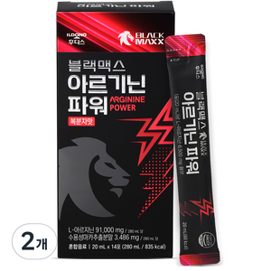 일동후디스 블랙맥스 아르기닌 파워 복분자맛 14p, 280ml, 2개