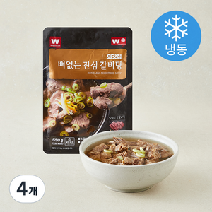 외갓집 뼈없는 진심 갈비탕 (냉동), 550g, 4개