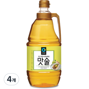 청정원 생강&매실 맛술, 1.8L, 4개
