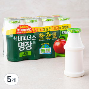 소와나무 비피더스 명장 사과 요구르트 8입, 1000ml, 5개