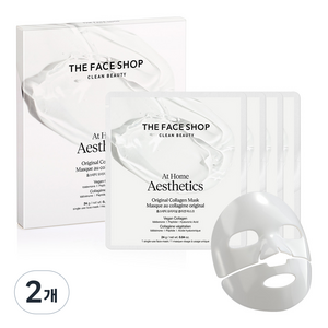 더페이스샵 홈스테틱 오리지널 콜라겐 마스크, 4개입, 2개