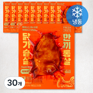 한끼통살 닭가슴살 떡볶이맛 (냉동), 100g, 1개입, 30개