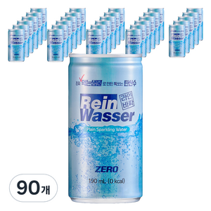 라인바싸 플레인 탄산수, 190ml, 90개
