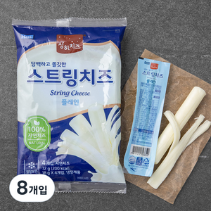 상하치즈 플레인 스트링 치즈, 18g, 8개입