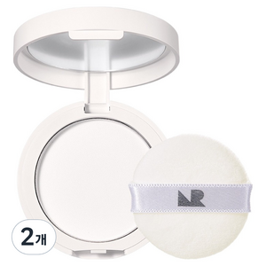 네이처리퍼블릭 노세범 피니쉬 파우더 팩트 4g, 화이트, 2개