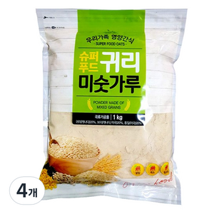 슈퍼푸드 귀리 미숫가루, 1kg, 4개