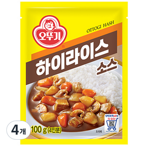 오뚜기 하이라이스 소스, 100g, 4개