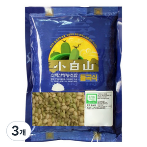 소백산영농조합 유기농 찰녹미, 3개, 1kg