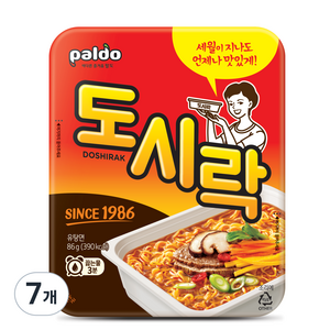 팔도도시락 컵라면 86g, 7개