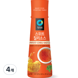 대상 청정원 스위트칠리소스, 365g, 4개