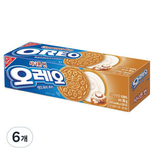 오레오 시나몬번, 80g, 6개