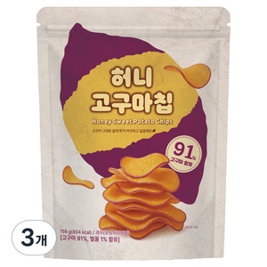 허니 고구마칩, 158g, 3개