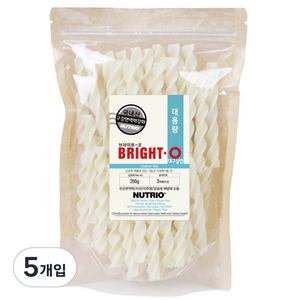 뉴트리오 강아지 브라이트오 덴탈껌, 대구살, 250g, 5개