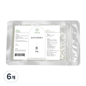 자연의숲 올리브 유화왁스 화장품재료 50g, 6개