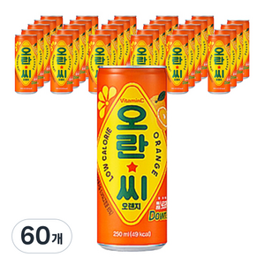오란씨 오렌지 탄산음료, 250ml, 60개