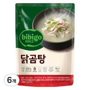 비비고 닭곰탕, 500g, 6개