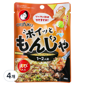 오타후쿠 몬자야끼 새우, 19g, 4개