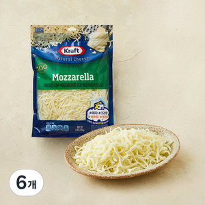 크래프트 슈레드 모짜렐라 치즈, 226g, 1개입, 6개