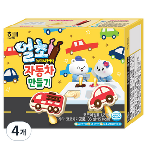 해태제과 얼초 자동차만들기 36g, 4개