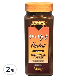 로얄 헤이즐넛향이 진한 아메리카노 프리미엄 블랙 커피, 190g, 2개