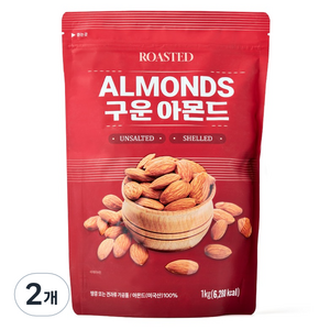 구운아몬드, 1kg, 2개