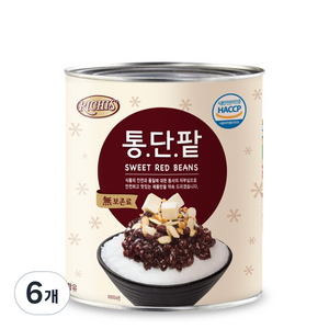 리치스 통단팥, 3kg, 6개