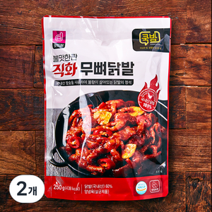 불맛한판 직화 무뼈닭발, 250g, 2개