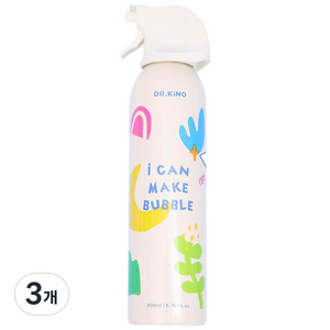 닥터키노 유아용 거품 목욕 바디 버블 클렌저 복숭아향, 200ml, 3개