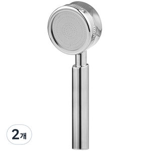 코멧 수압상승 샤워기 헤드 단품, 실버, 2개
