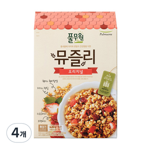 풀무원 오리지널 뮤즐리 시리얼, 430g, 4개