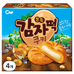 청우식품 쫀득 감자떡쿠키, 215g, 4개