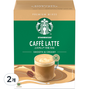 스타벅스 카페 라테 원두커피믹스, 14g, 20개입, 2개